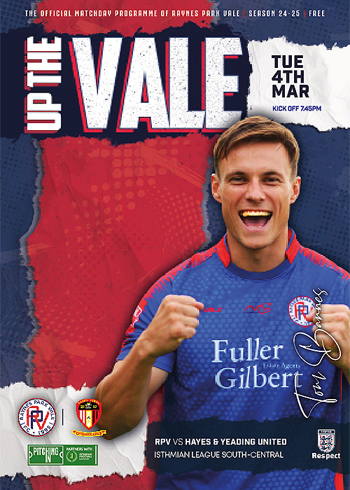 Raynes Park Vale Matchday Programme